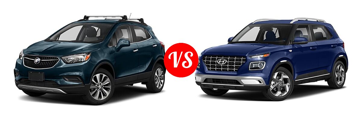 2022 Buick Encore SUV Preferred vs. 2022 Hyundai Venue SUV Limited - Front Left Comparison