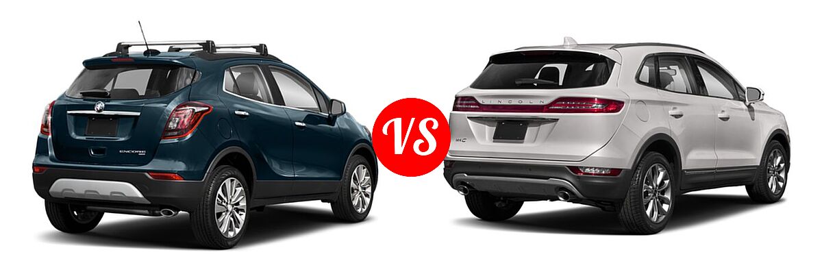 2022 Buick Encore SUV Preferred vs. 2019 Lincoln MKC SUV Black Label / FWD / Reserve / Select / Standard - Rear Right Comparison