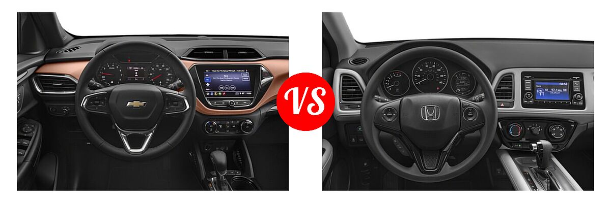 2022 Chevrolet Trailblazer SUV ACTIV vs. 2022 Honda HR-V SUV LX - Dashboard Comparison
