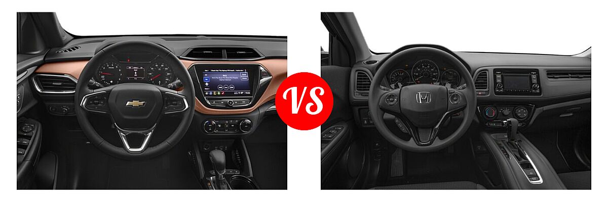 2022 Chevrolet Trailblazer SUV ACTIV vs. 2022 Honda HR-V SUV LX - Dashboard Comparison