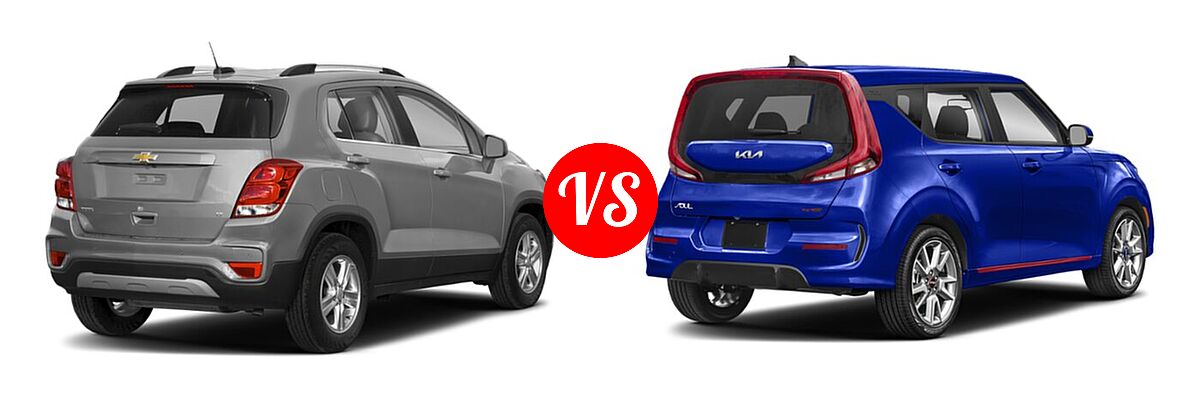 2022 Chevrolet Trax SUV LT vs. 2022 Kia Soul SUV GT-Line - Rear Right Comparison