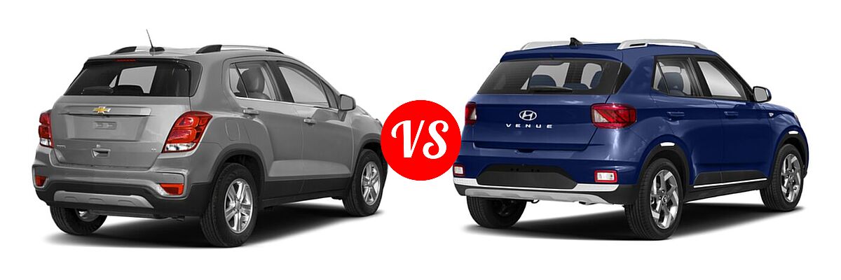 2022 Chevrolet Trax SUV LT vs. 2022 Hyundai Venue SUV Limited - Rear Right Comparison