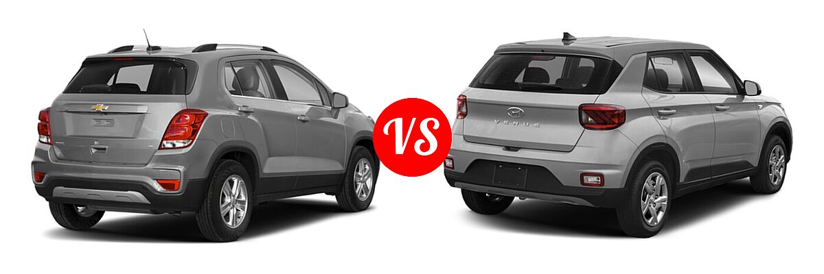 2022 Chevrolet Trax SUV LT vs. 2022 Hyundai Venue SUV SEL - Rear Right Comparison