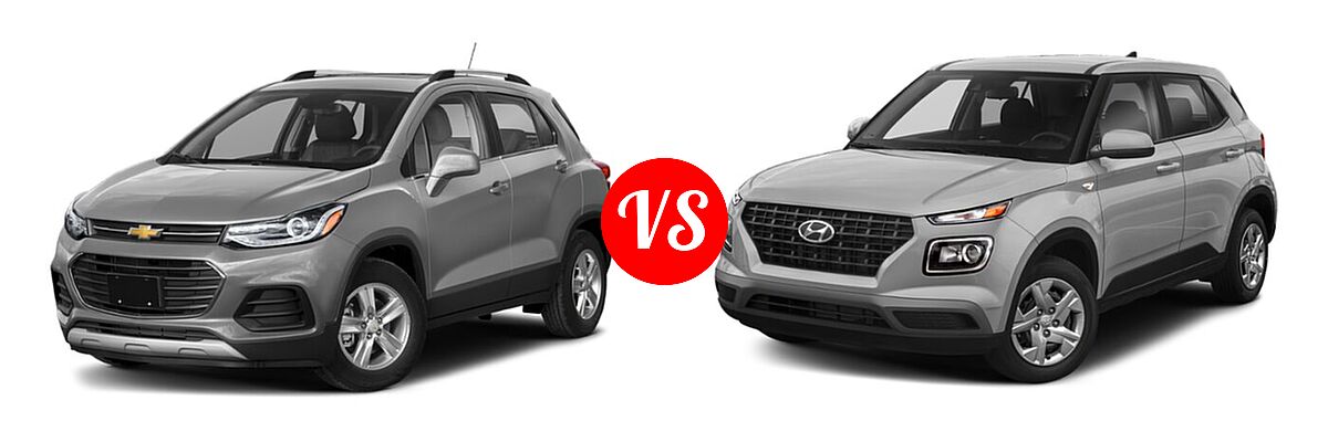 2022 Chevrolet Trax SUV LT vs. 2022 Hyundai Venue SUV SE - Front Left Comparison