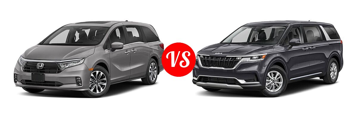 2022 Honda Odyssey Minivan EX-L vs. 2022 Kia Cadenza Minivan LX / LXS - Front Left Comparison