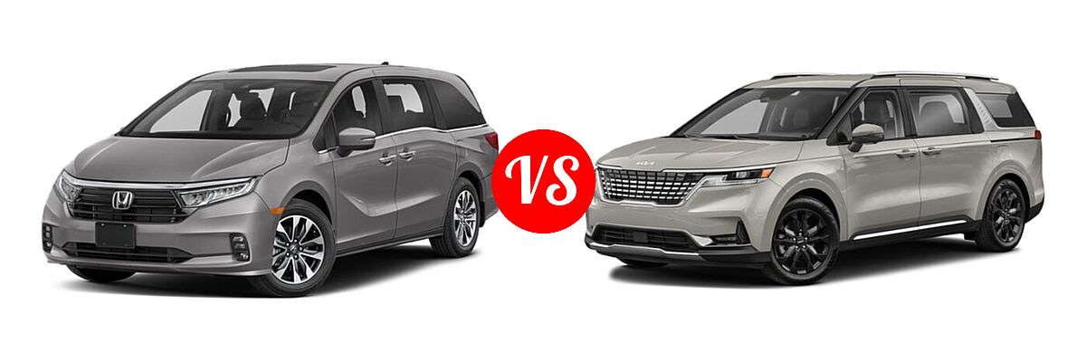 2022 Honda Odyssey Minivan EX-L vs. 2022 Kia Cadenza Minivan SX - Front Left Comparison