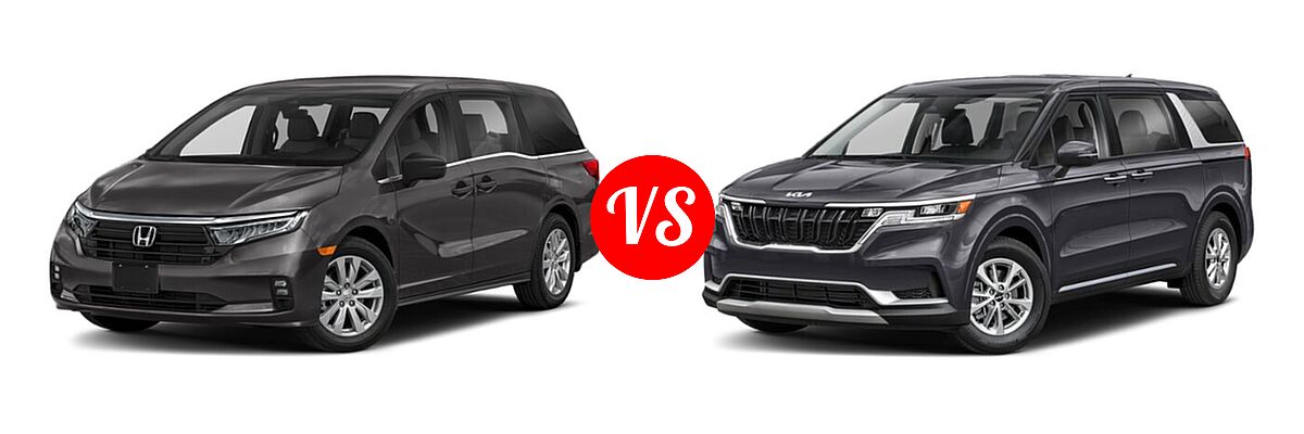2022 Honda Odyssey Minivan LX vs. 2022 Kia Cadenza Minivan LX / LXS - Front Left Comparison