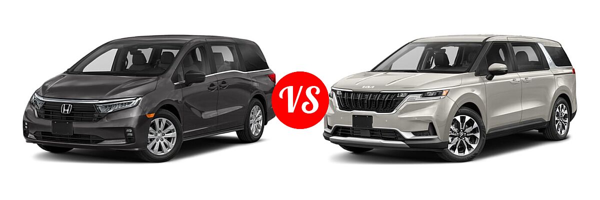 2022 Honda Odyssey Minivan LX vs. 2022 Kia Cadenza Minivan EX - Front Left Comparison