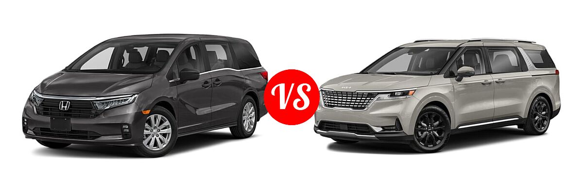 2022 Honda Odyssey Minivan LX vs. 2022 Kia Cadenza Minivan SX - Front Left Comparison