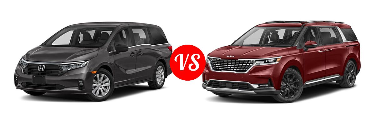 2022 Honda Odyssey Minivan LX vs. 2022 Kia Cadenza Minivan SX Prestige - Front Left Comparison