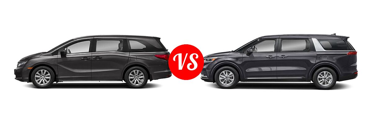 2022 Honda Odyssey vs. 2022 Kia Cadenza Minivan - Side Comparison