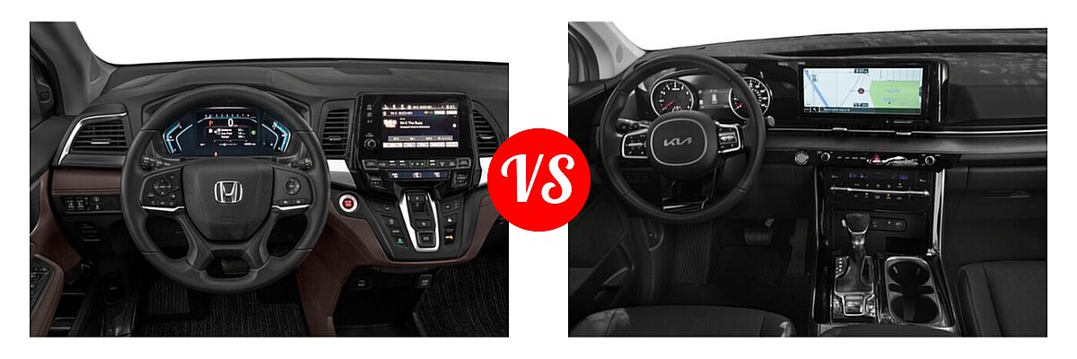 2022 Honda Odyssey Minivan EX vs. 2022 Kia Cadenza Minivan SX - Dashboard Comparison