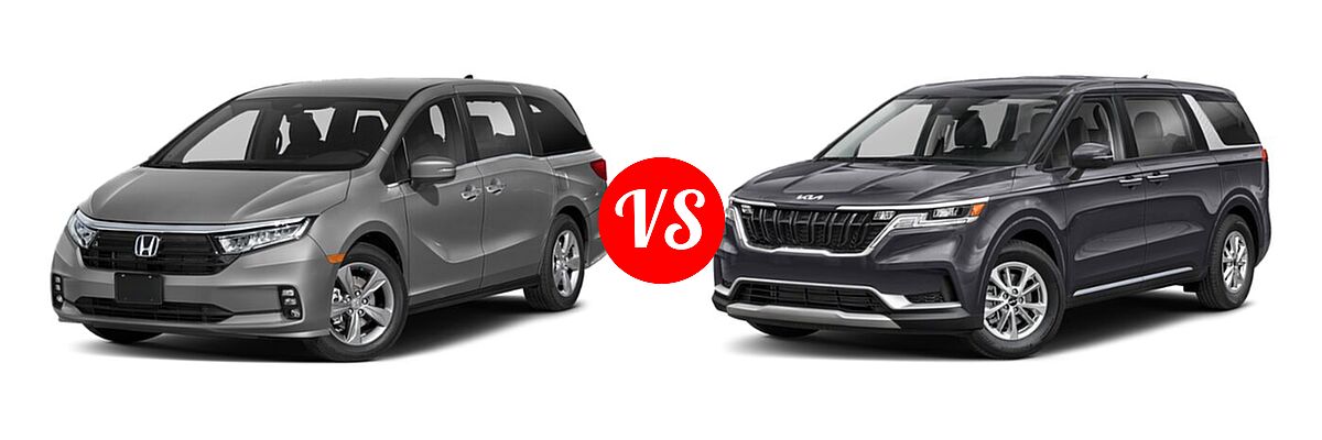 2022 Honda Odyssey Minivan EX vs. 2022 Kia Cadenza Minivan LX / LXS - Front Left Comparison