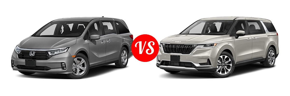 2022 Honda Odyssey Minivan EX vs. 2022 Kia Cadenza Minivan EX - Front Left Comparison