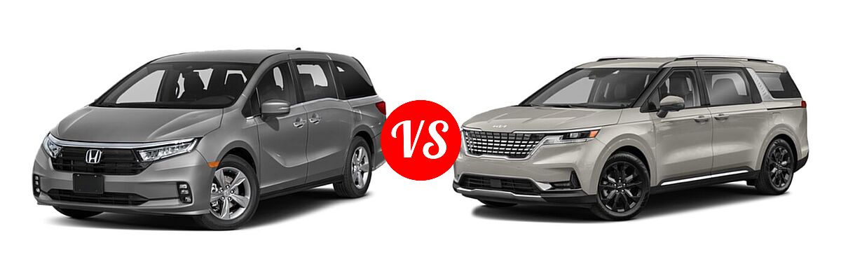 2022 Honda Odyssey Minivan EX vs. 2022 Kia Cadenza Minivan SX - Front Left Comparison