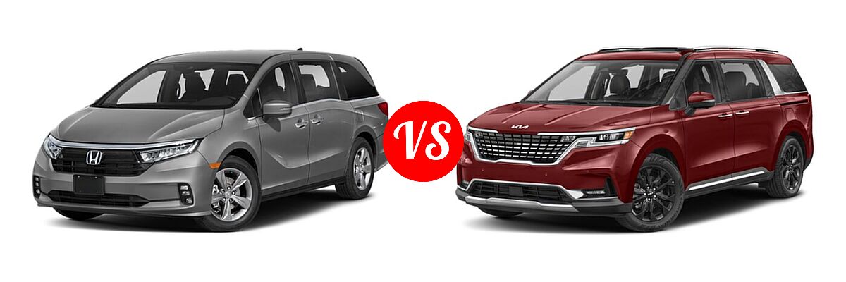 2022 Honda Odyssey Minivan EX vs. 2022 Kia Cadenza Minivan SX Prestige - Front Left Comparison