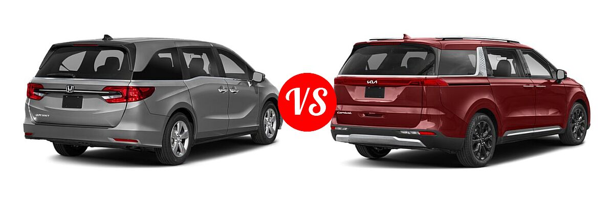 2022 Honda Odyssey Minivan EX vs. 2022 Kia Cadenza Minivan SX Prestige - Rear Right Comparison