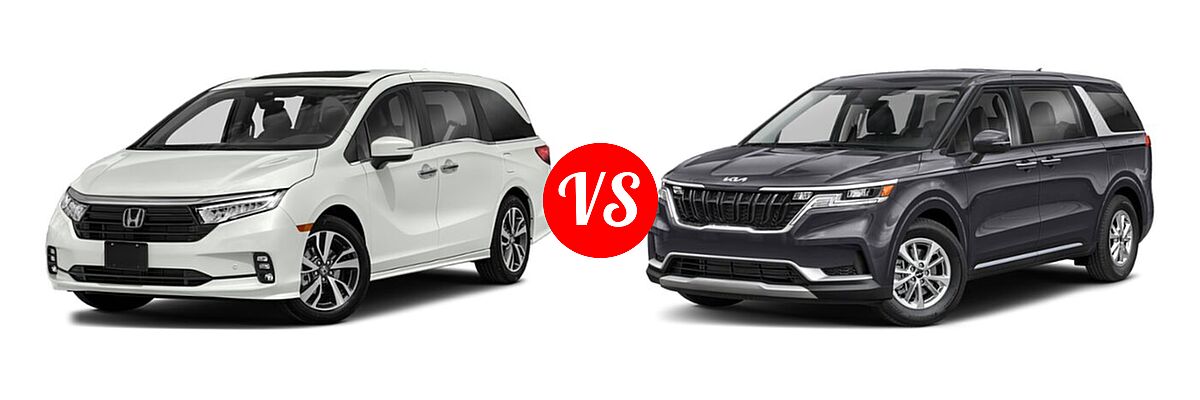 2022 Honda Odyssey Minivan Touring vs. 2022 Kia Cadenza Minivan LX / LXS - Front Left Comparison