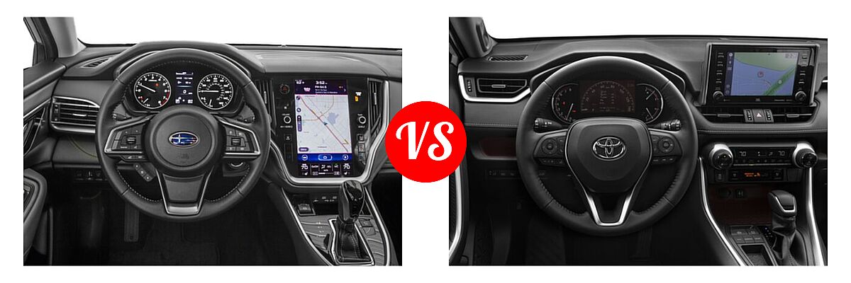2022 Subaru Outback SUV Onyx Edition XT vs. 2022 Toyota RAV4 SUV Limited - Dashboard Comparison