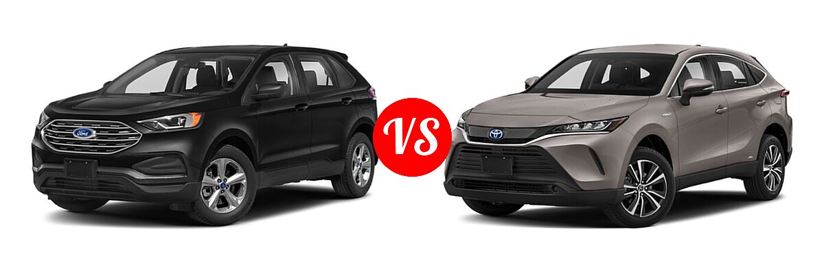 2021 Ford Edge SUV SE / ST / ST-Line vs. 2021 Toyota Venza SUV LE - Front Left Comparison