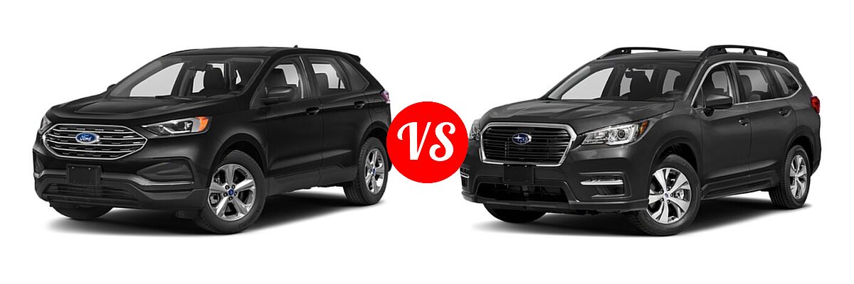 2021 Ford Edge SUV SE / ST / ST-Line vs. 2021 Subaru Ascent SUV 8-Passenger - Front Left Comparison