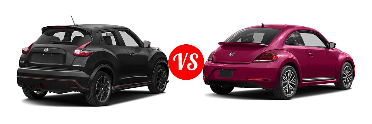 2017 Nissan Juke Hatchback NISMO vs. 2017 Volkswagen Beetle Hatchback #PinkBeetle - Rear Right Comparison
