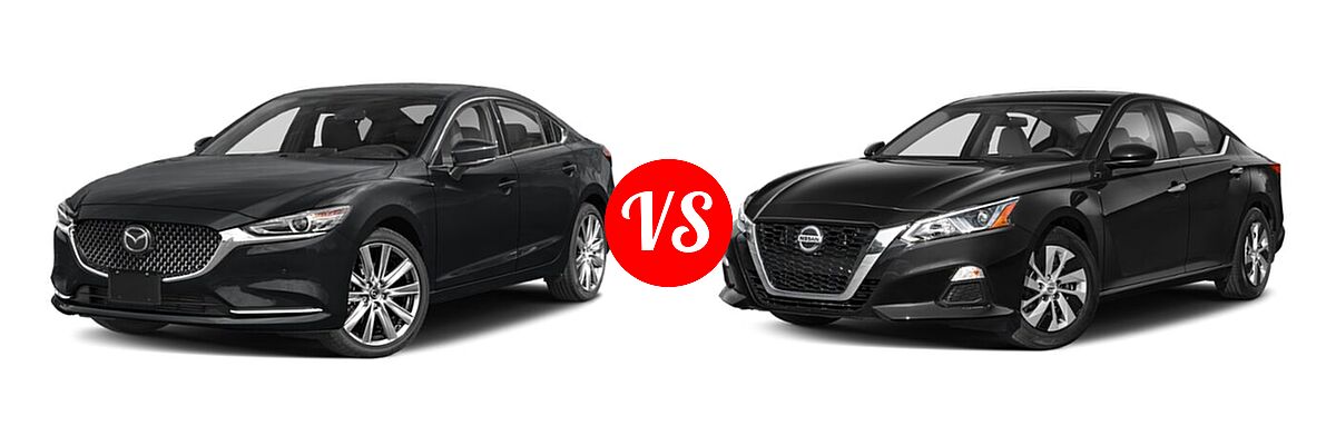 2021 Mazda 6 Sedan Signature vs. 2021 Nissan Altima Sedan 2.5 S - Front Left Comparison