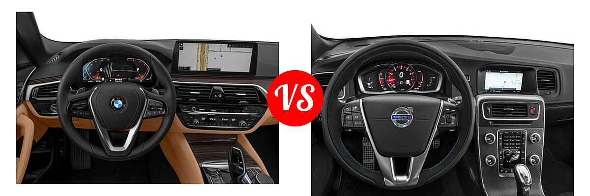 2021 BMW 5 Series Sedan 530i xDrive vs. 2018 Volvo S60 Polestar Sedan Polestar - Dashboard Comparison