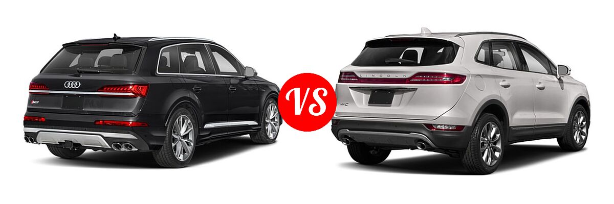 2022 Audi SQ7 SUV Premium Plus / Prestige vs. 2019 Lincoln MKC SUV Black Label / FWD / Reserve / Select / Standard - Rear Right Comparison