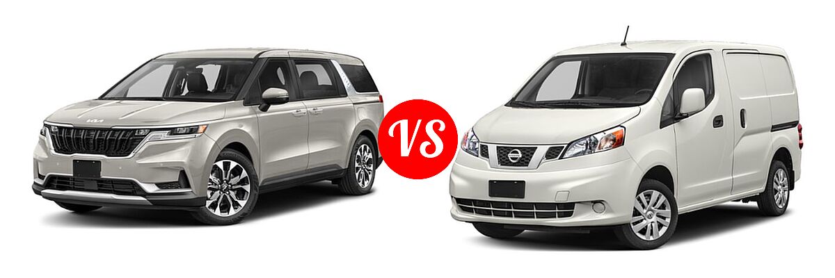2022 Kia Cadenza Minivan EX vs. 2019 Nissan NV200 Minivan S / SV - Front Left Comparison