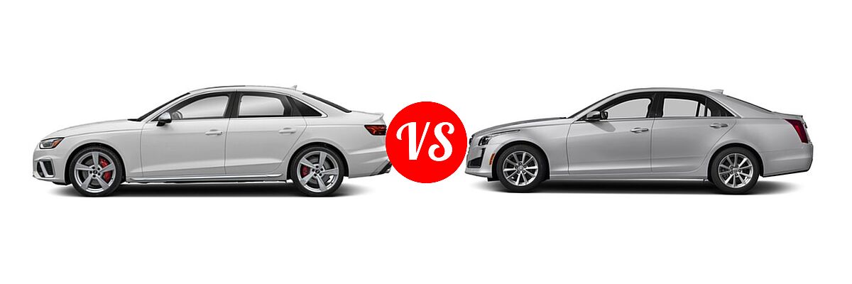 2022 Audi S4 Sedan Premium / Premium Plus / Prestige vs. 2018 Cadillac CTS Sedan AWD / Luxury RWD / Premium Luxury RWD / RWD - Side Comparison