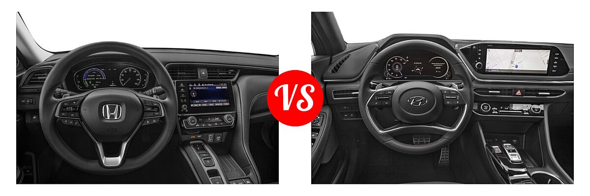 2022 Honda Insight Sedan Hybrid EX vs. 2022 Hyundai Sonata Sedan SEL Plus - Dashboard Comparison