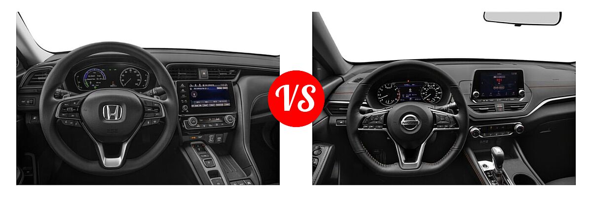 2022 Honda Insight Sedan Hybrid EX vs. 2022 Nissan Altima Sedan 2.0 SR / 2.5 SR - Dashboard Comparison