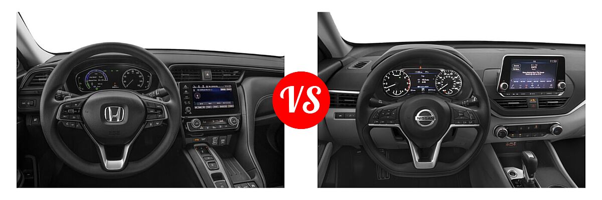 2022 Honda Insight Sedan Hybrid EX vs. 2022 Nissan Altima Sedan 2.5 Platinum / 2.5 SL / 2.5 SV - Dashboard Comparison