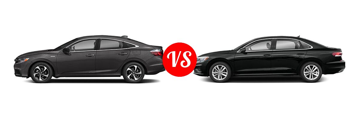 2022 Honda Insight Sedan Hybrid EX vs. 2022 Volkswagen Passat Sedan 2.0T SE - Side Comparison
