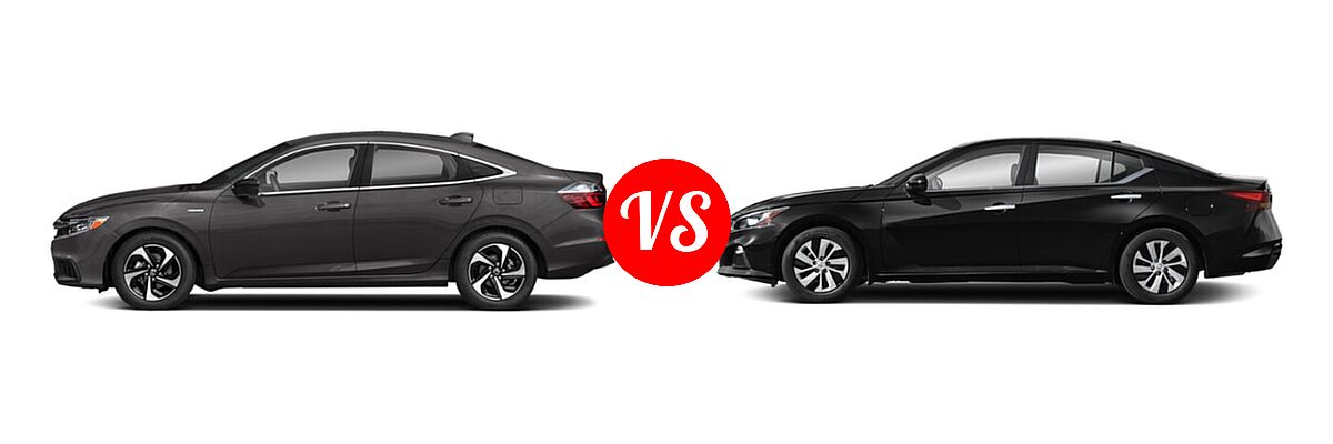 2022 Honda Insight Sedan Hybrid EX vs. 2022 Nissan Altima Sedan 2.5 S - Side Comparison
