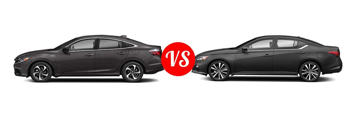 2022 Honda Insight Sedan Hybrid EX vs. 2022 Nissan Altima Sedan 2.0 SR / 2.5 SR - Side Comparison