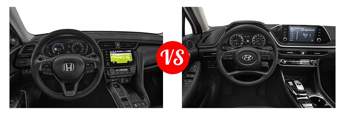 2022 Honda Insight Sedan Hybrid Touring vs. 2022 Hyundai Sonata Sedan SE - Dashboard Comparison