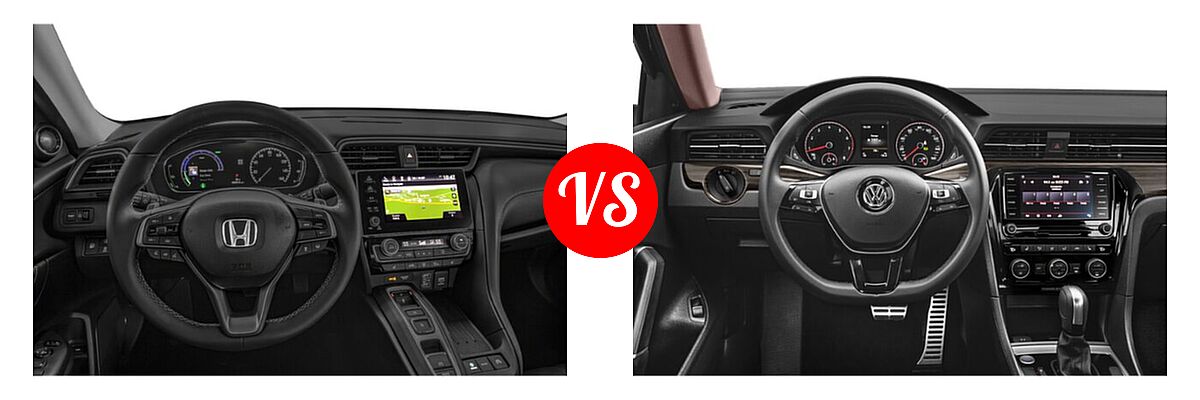 2022 Honda Insight Sedan Hybrid Touring vs. 2022 Volkswagen Passat Sedan 2.0T Limited Edition - Dashboard Comparison