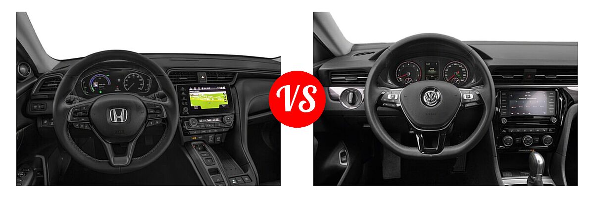 2022 Honda Insight Sedan Hybrid Touring vs. 2022 Volkswagen Passat Sedan 2.0T SE - Dashboard Comparison