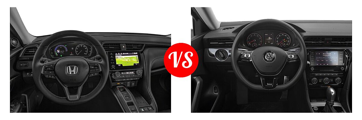 2022 Honda Insight Sedan Hybrid Touring vs. 2022 Volkswagen Passat Sedan 2.0T R-Line - Dashboard Comparison