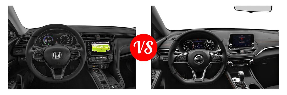 2022 Honda Insight Sedan Hybrid Touring vs. 2022 Nissan Altima Sedan 2.0 SR / 2.5 SR - Dashboard Comparison
