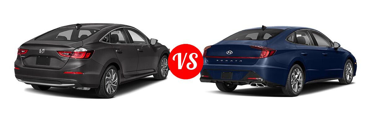 2022 Honda Insight Sedan Hybrid Touring vs. 2022 Hyundai Sonata Sedan SEL - Rear Right Comparison
