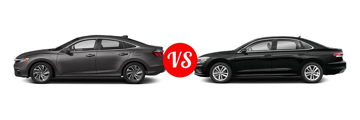 2022 Honda Insight Sedan Hybrid Touring vs. 2022 Volkswagen Passat Sedan 2.0T SE - Side Comparison