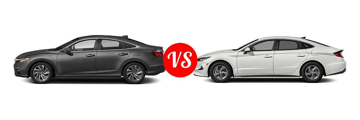 2022 Honda Insight Sedan Hybrid Touring vs. 2022 Hyundai Sonata Sedan N Line - Side Comparison