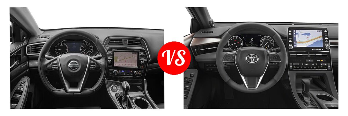 2022 Nissan Maxima Sedan Platinum vs. 2022 Toyota Avalon Sedan Limited - Dashboard Comparison
