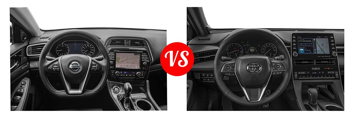 2022 Nissan Maxima Sedan Platinum vs. 2022 Toyota Avalon Sedan Touring - Dashboard Comparison