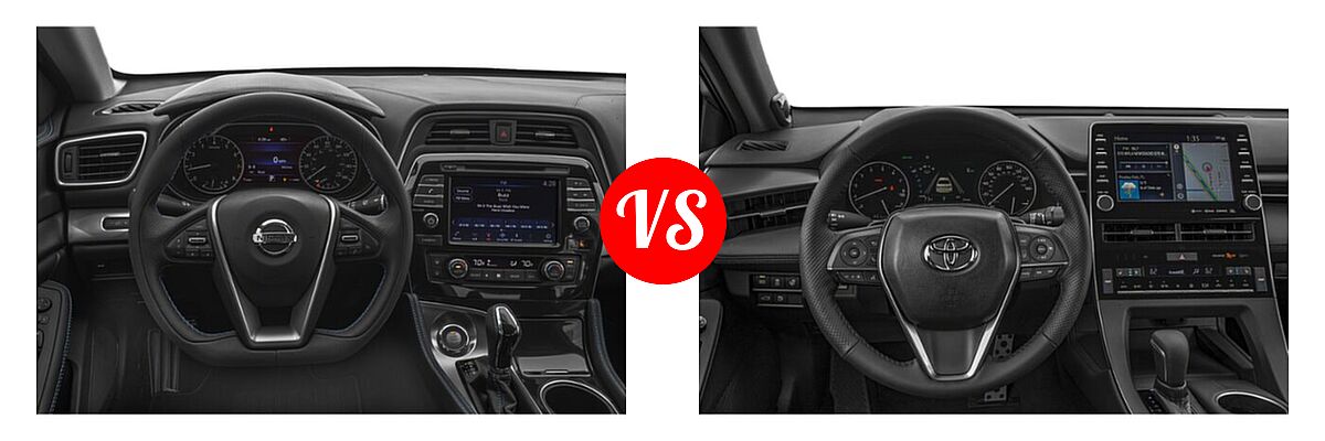 2022 Nissan Maxima Sedan SV vs. 2022 Toyota Avalon Sedan Touring - Dashboard Comparison