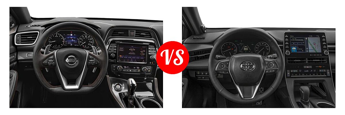 2022 Nissan Maxima Sedan SR vs. 2022 Toyota Avalon Sedan Touring - Dashboard Comparison