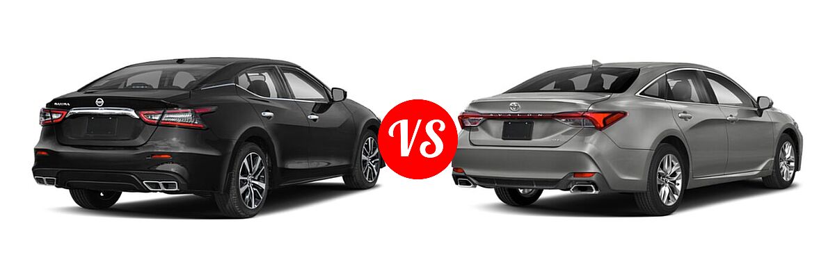 2022 Nissan Maxima Sedan SV vs. 2022 Toyota Avalon Sedan XLE - Rear Right Comparison